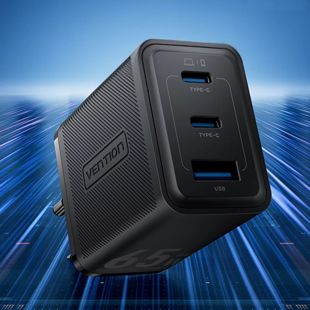 شارژر دیواری 65 وات سه پورت ونشن مدل FERB0-EU