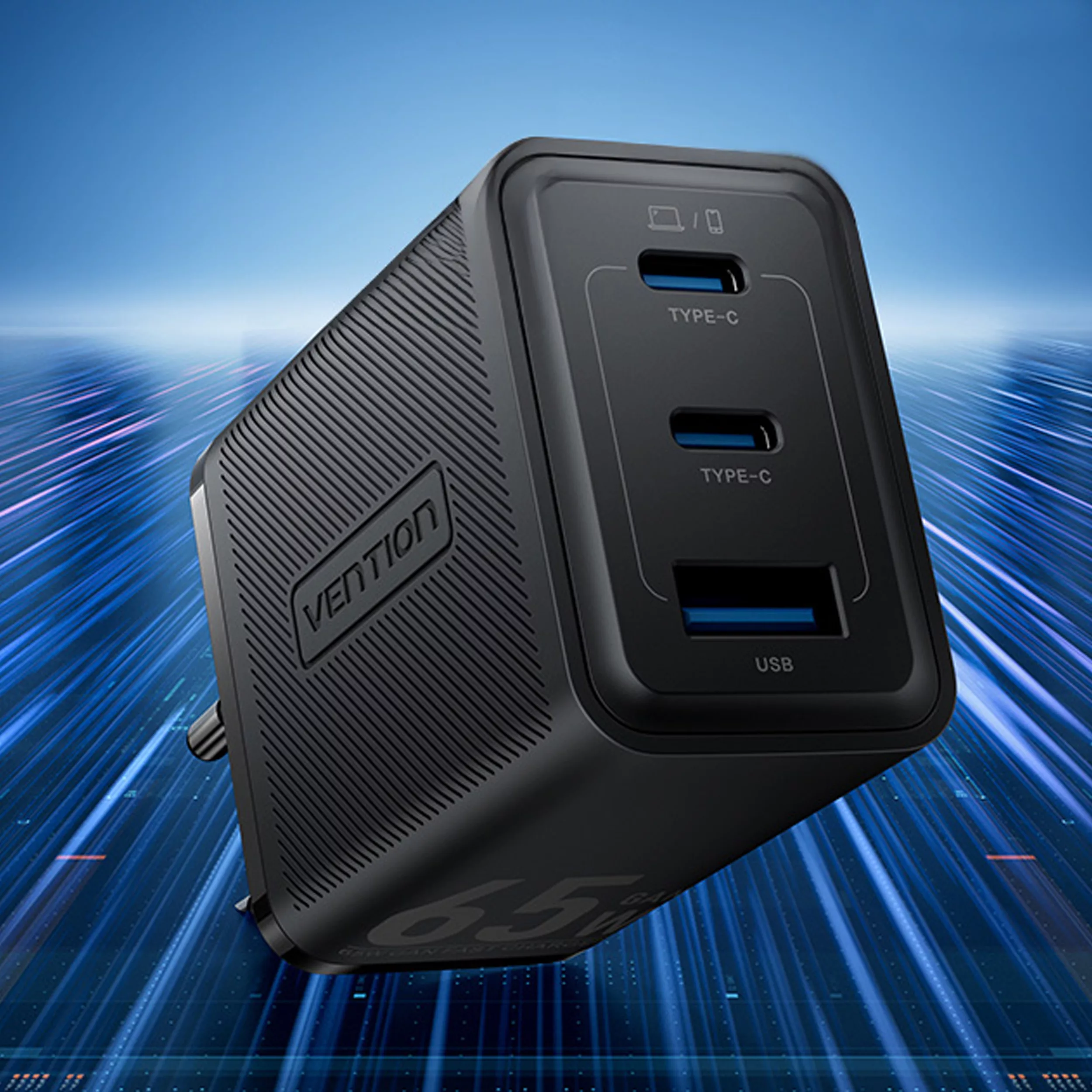 شارژر دیواری 65 وات سه پورت ونشن مدل FERB0-EU