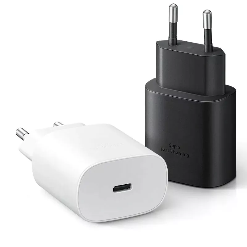 شارژر دیواری 25 وات مدل SAM25W SUPER FAST CHARGE به همراه کابل تبدیل USB-C