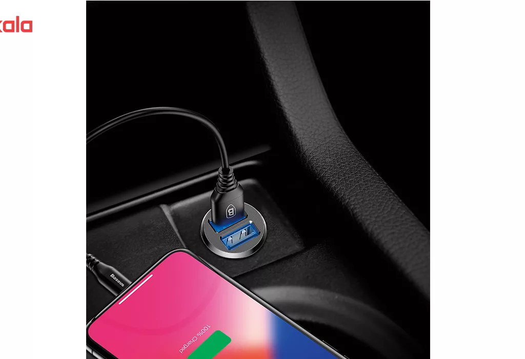 شارژر فندکی باسئوس مدل Grain