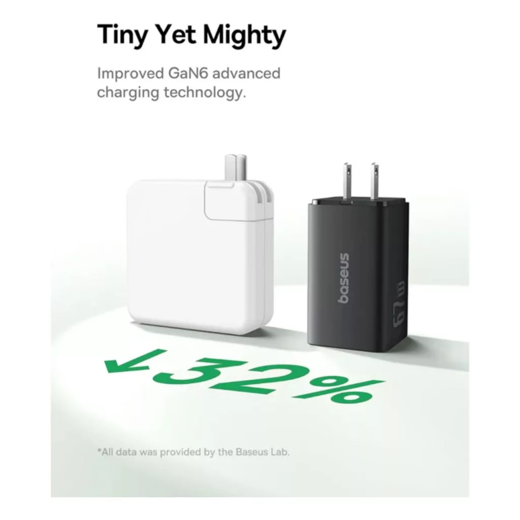 شارژر رومیزی ۶۷ وات بیسوس مدل PowerCombo 67W