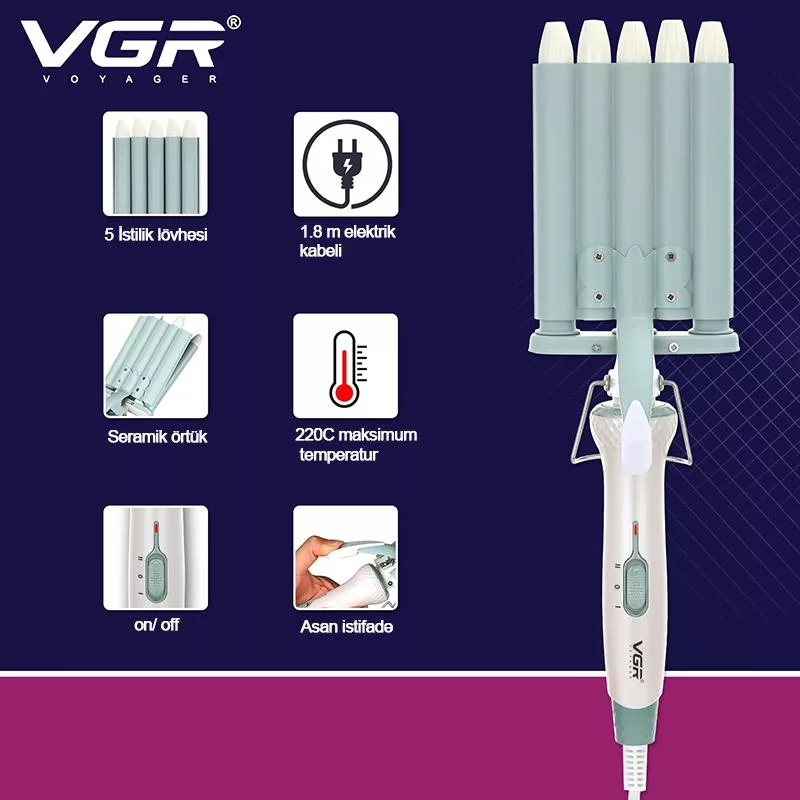 فر کننده مو وی جی ار مدل V-597