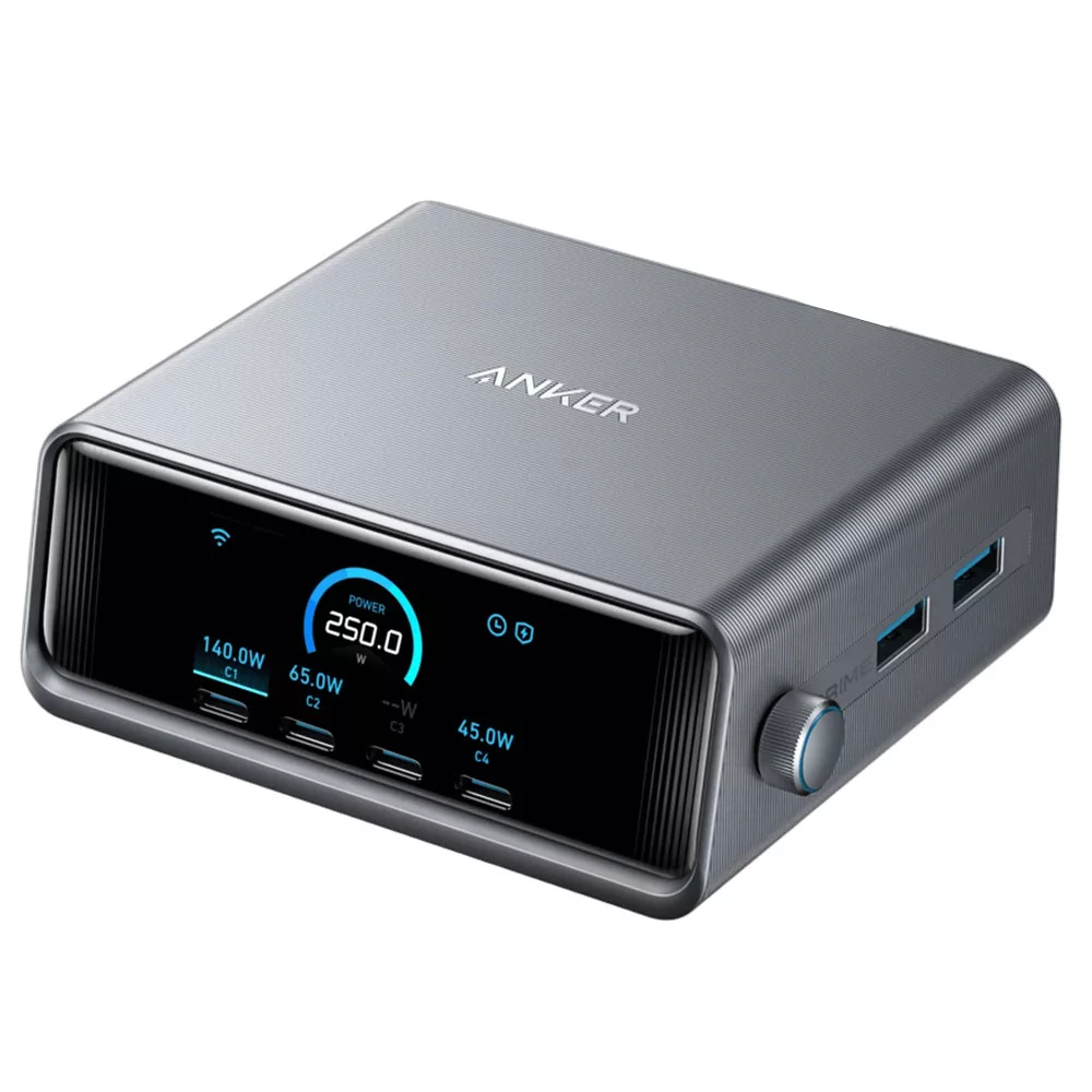 شارژر رومیزی 250 وات 6 پورت انکر مدل Prime Charger A2345