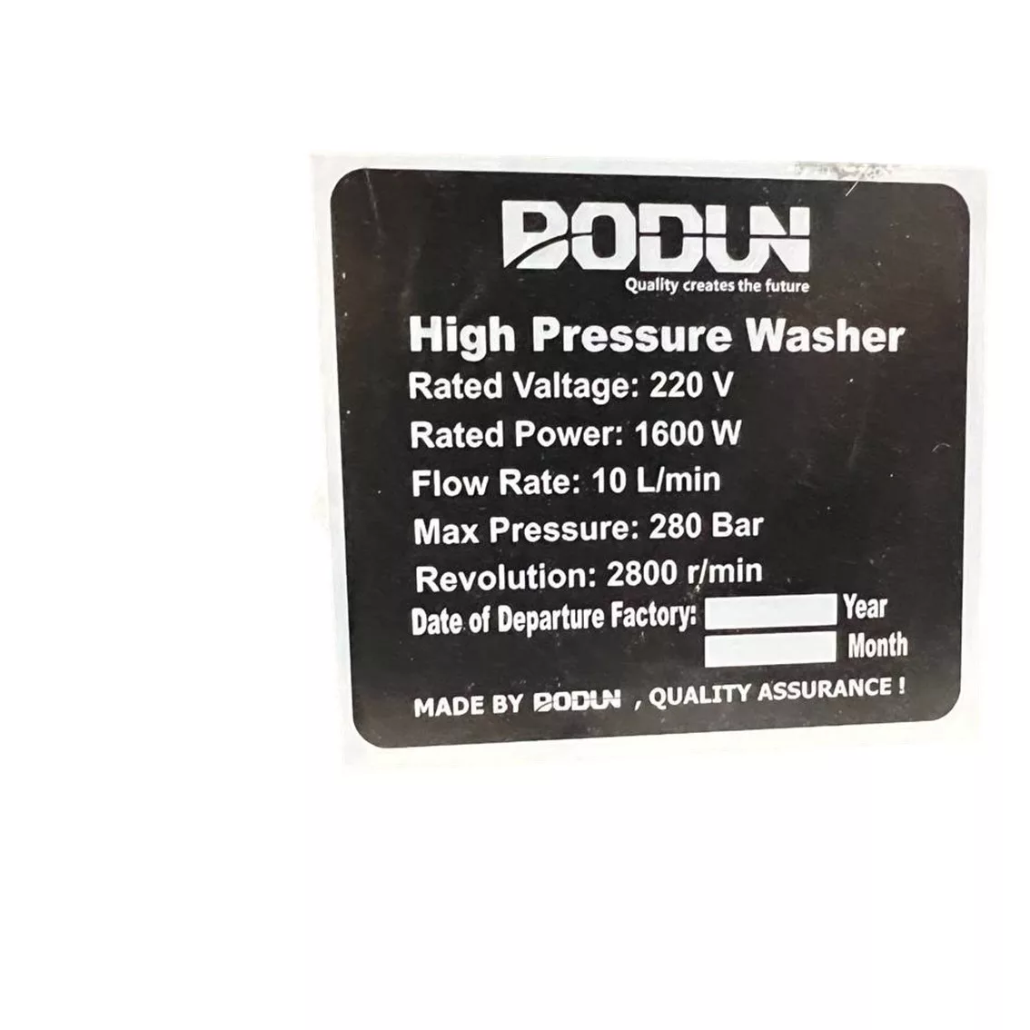 کارواش بودون مدل bd_380