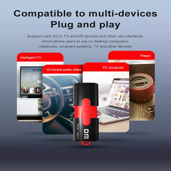 فلش مموری دی ام USB3 مدل PD188 ظرفیت 64 گیگابایت