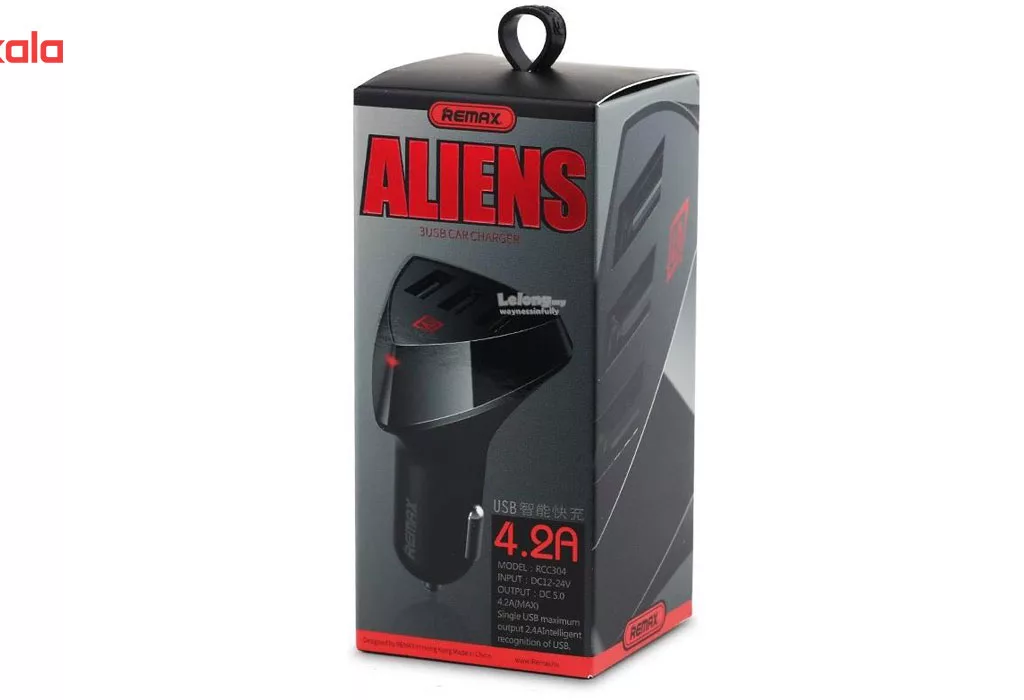 شارژر فندکی ریمکس مدل Aliens RC-C304