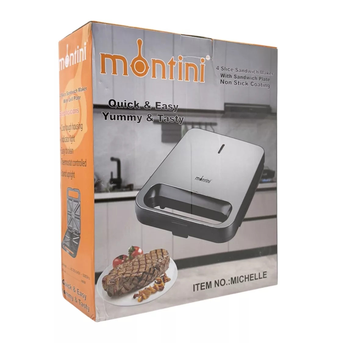 ساندویچ‌ساز هشت خانه مونتینی مدل MICHELLE