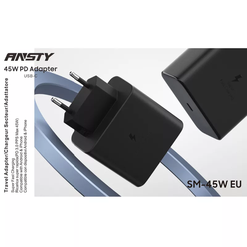 آداپتور شارژر 45 وات انستی مدل SM45-EU