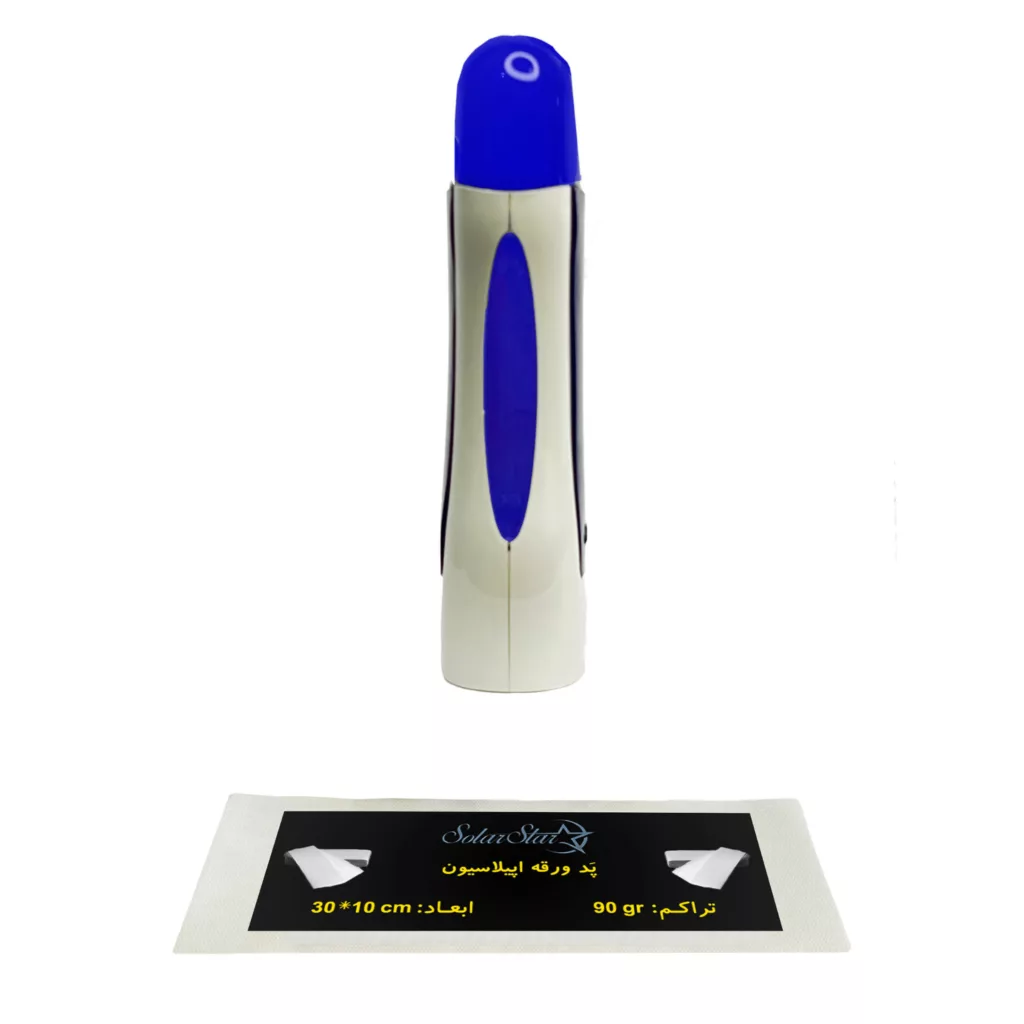 دستگاه موم گرم کن و ذوب وکس خشابی سولار استار مدل 401 به همراه پد اپیلاسیون بسته 10 عددی