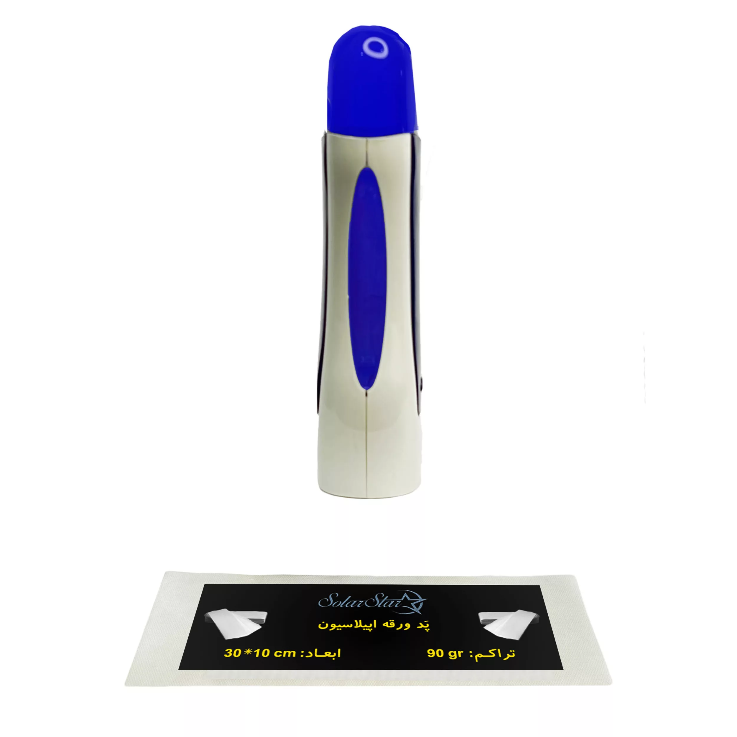 دستگاه موم گرم کن و ذوب وکس خشابی سولار استار مدل 401 به همراه پد اپیلاسیون بسته 10 عددی