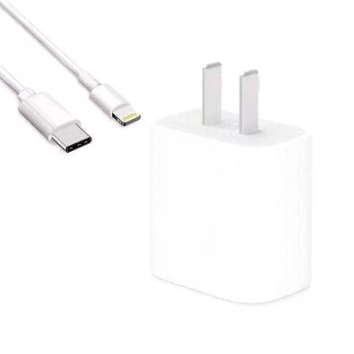 شارژر دیواری مدل A2347 به همراه کابل تبدیل لایتنینگ