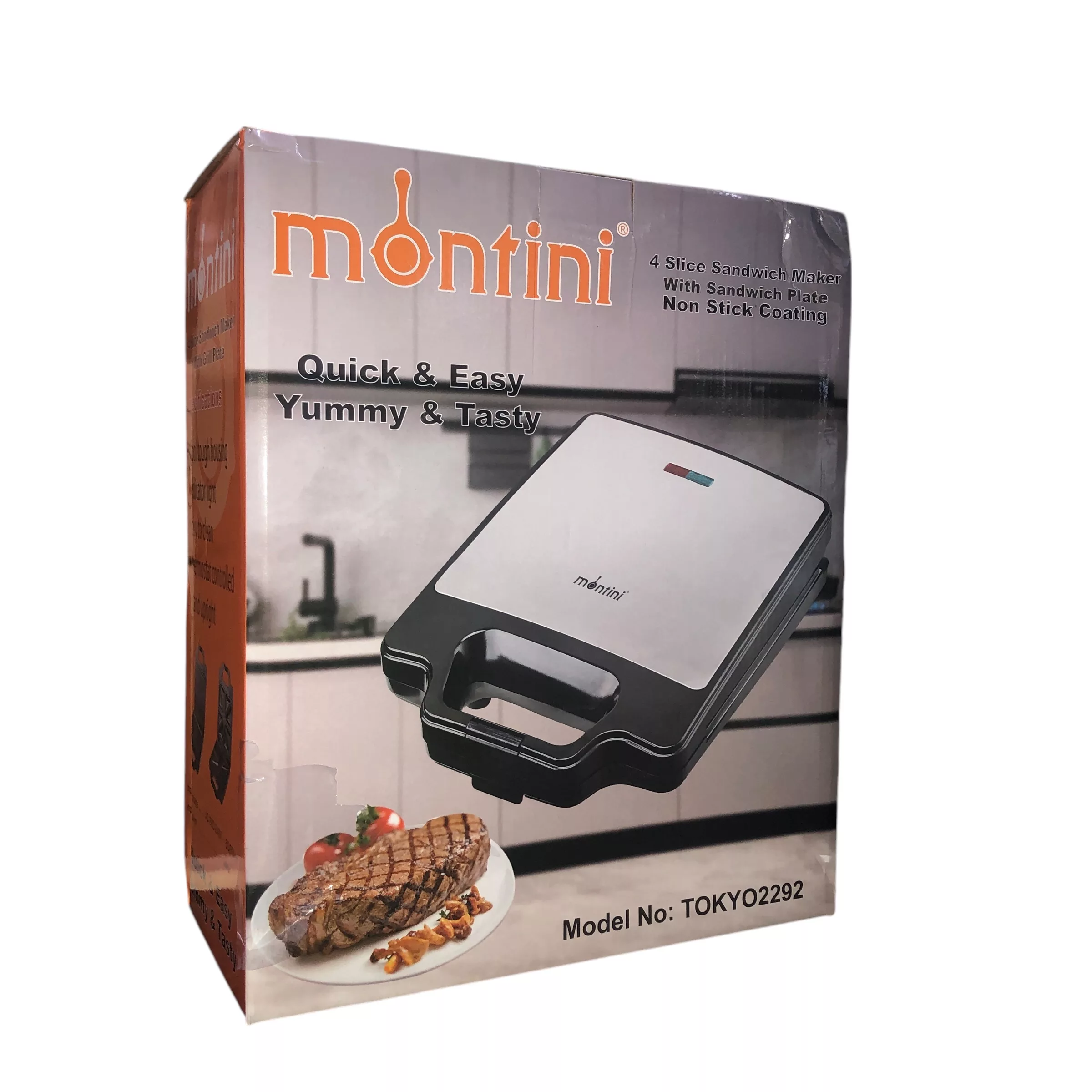 ساندویچ‌ساز چهار خانه مونتینی مدل TOKYO2292