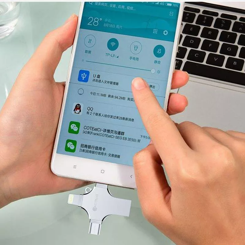 فلش مموری کوتتسی مدل CS8836 ظرفیت 128 گیگابایت