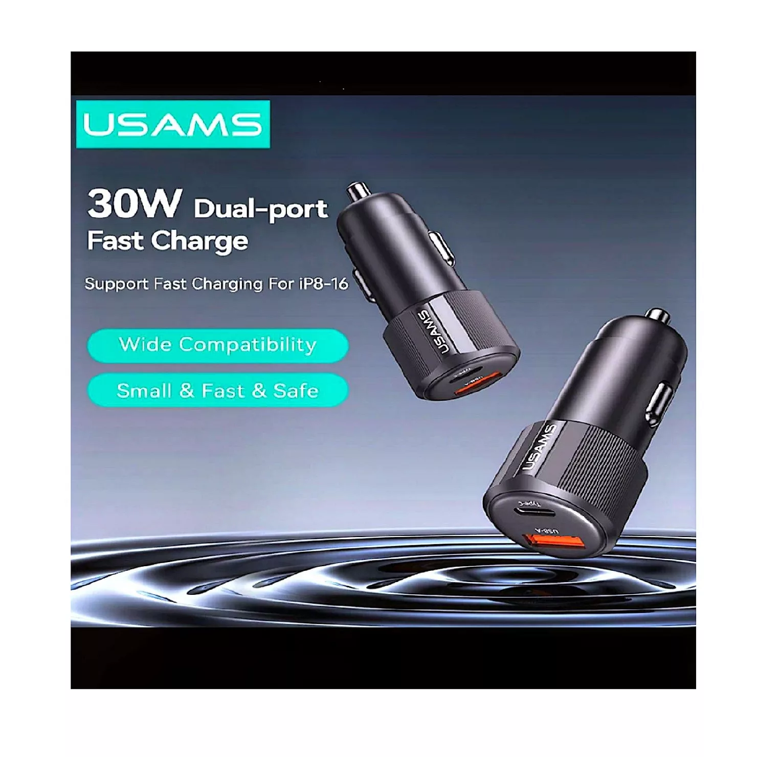 شارژر فندکی 60 وات دو پورت یوسمز مدل CC283