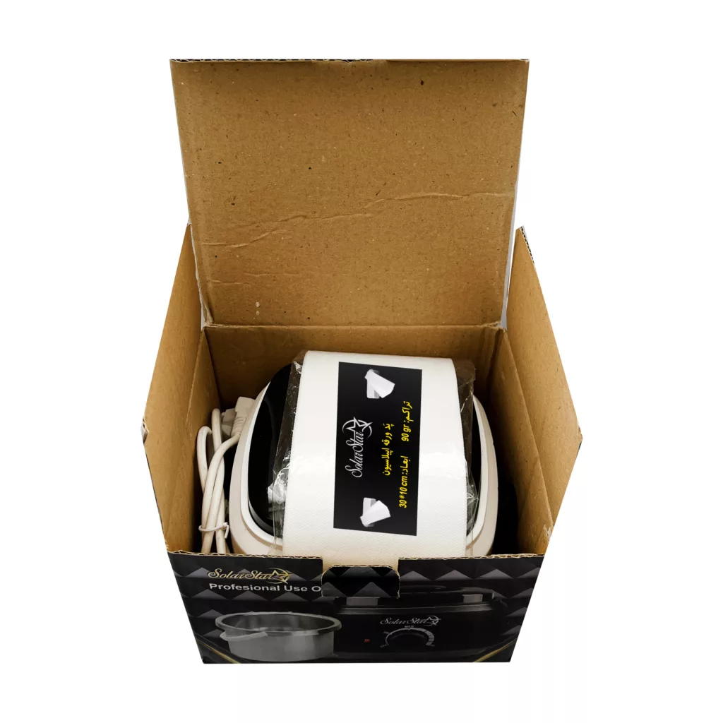دستگاه موم گرم کن و ذوب وکس سولار استار مدل 601 به همراه پد اپیلاسیون بسته 10 عددی