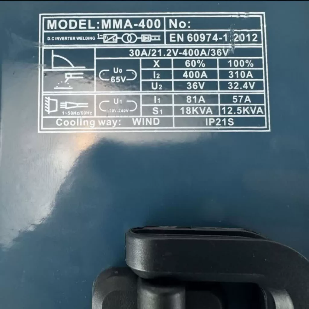 دستگاه جوش 400 آمپر باس مدل mma-400