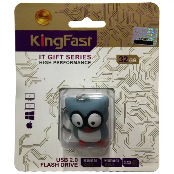 فلش مموری کینگ فست مدل Puppy Owl BF-11 ظرفیت 32 گیگابایت