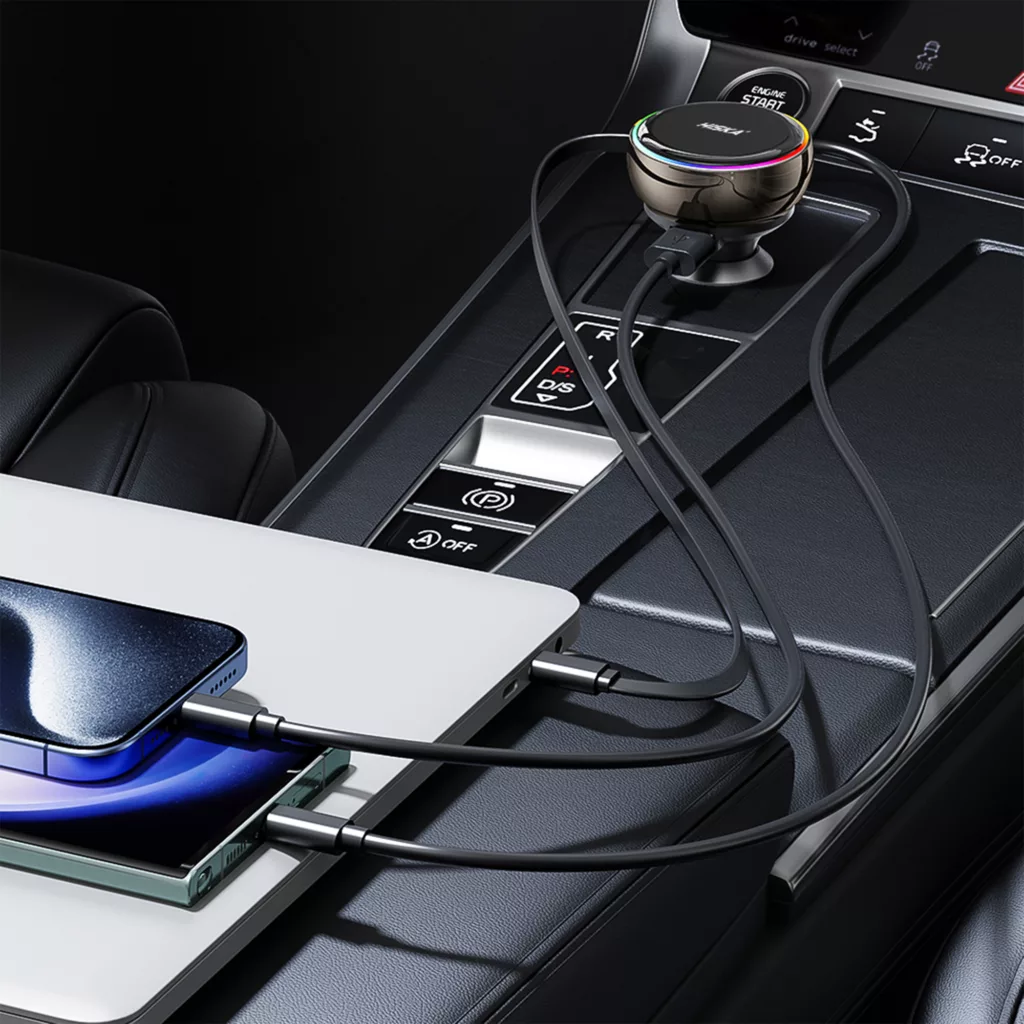 شارژر فندکی 80 وات هیسکا مدل HCC-337