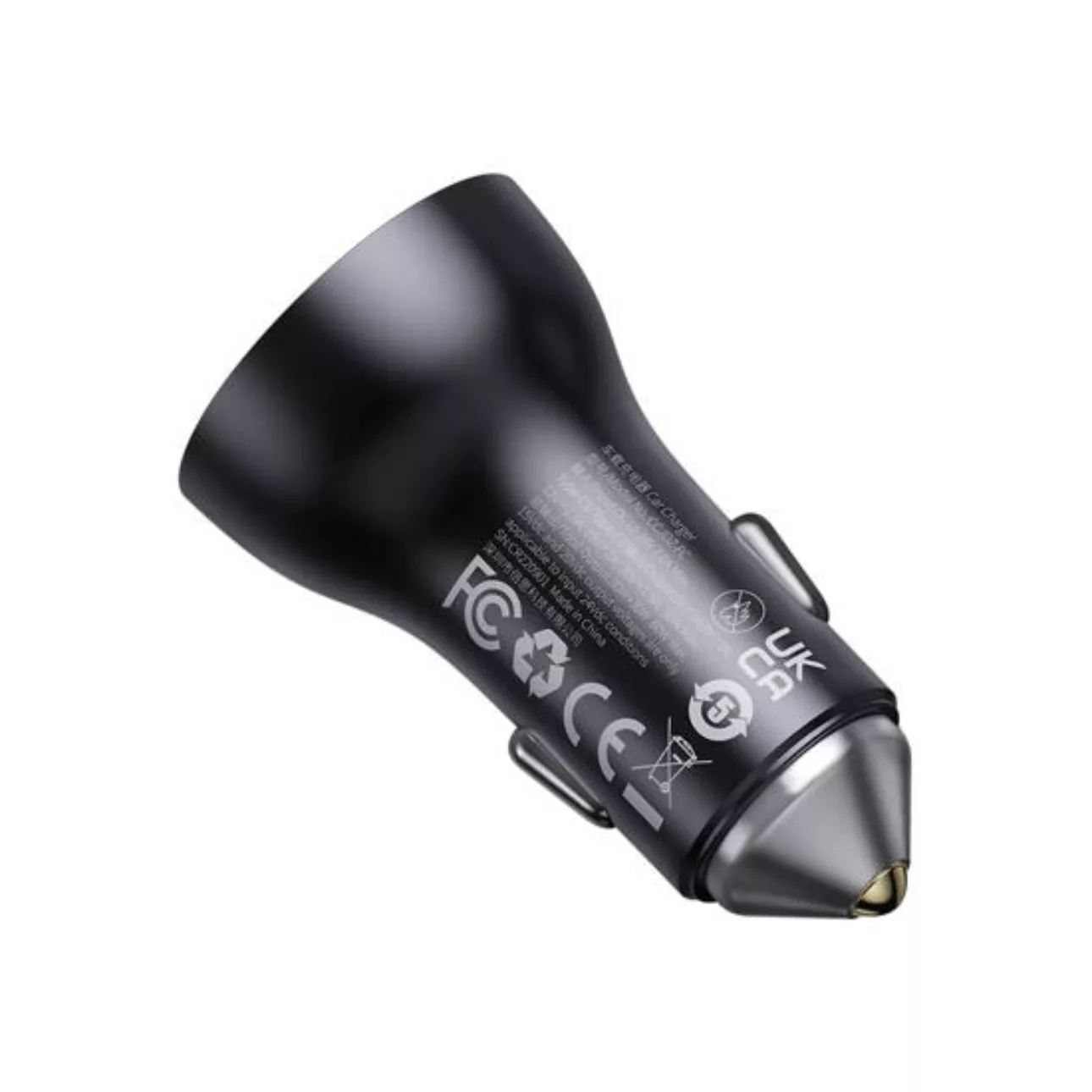 شارژر فندکی 60 وات بیسوس مدل Dual USB-C CGJM000213