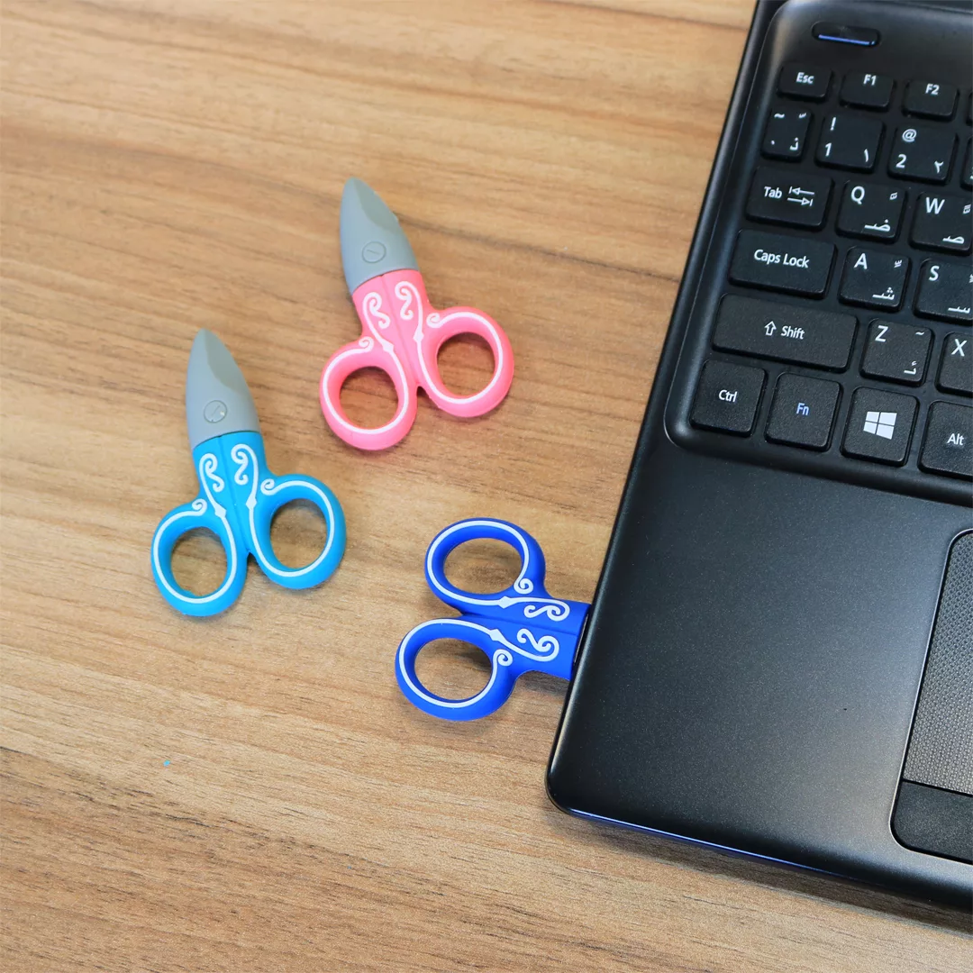 فلش مموری طرح قیچی مدل Ul-scissor ظرفیت 128 گیگابایت