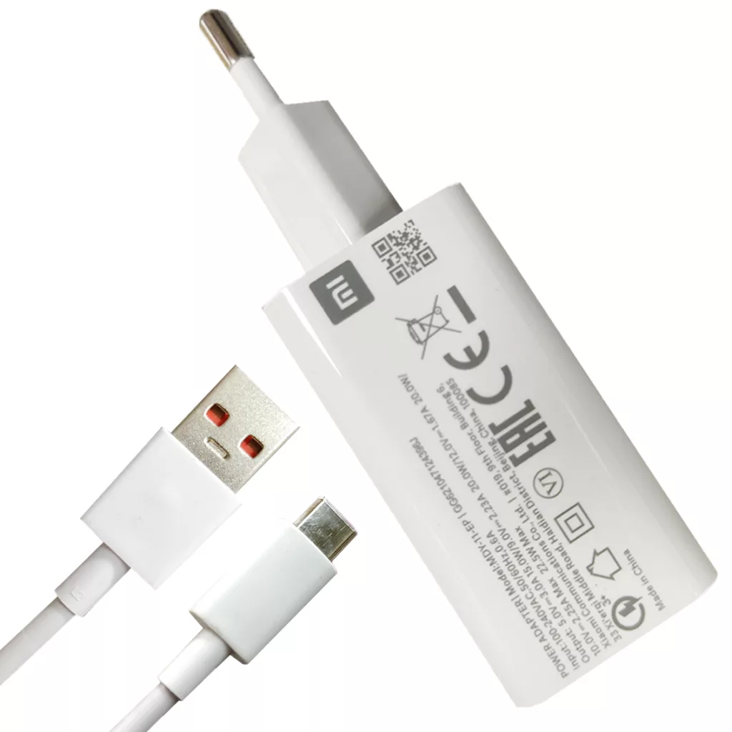 شارژر دیواری شیائومی مدل 22.5 واتی به همراه کابل usb-c