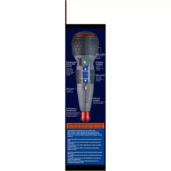 پیچ گوشتی شارژی 3.6 ولت وسل مدل 220USB-S1EB