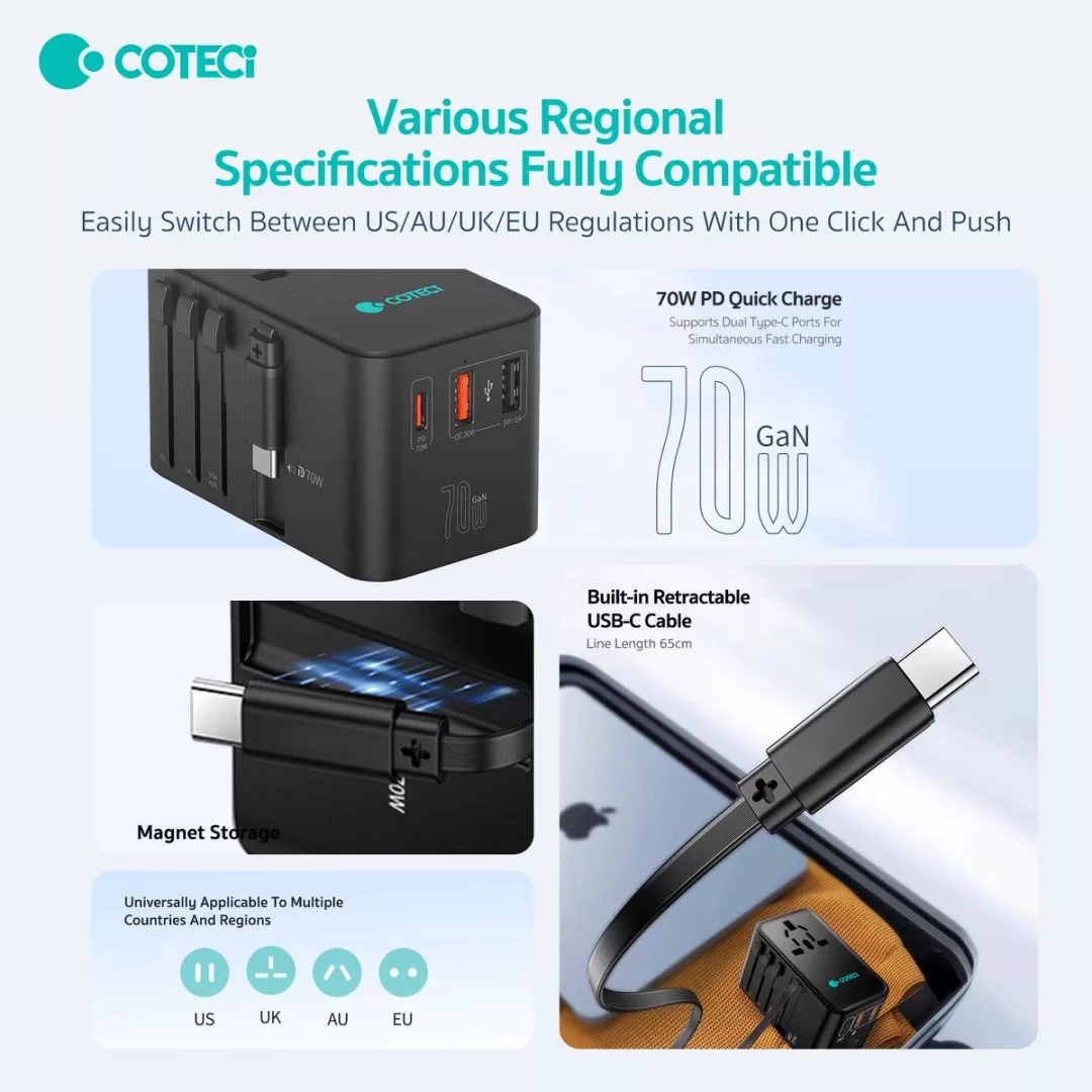 شارژر دیواری 70 وات کوتتسی مدل OT-004