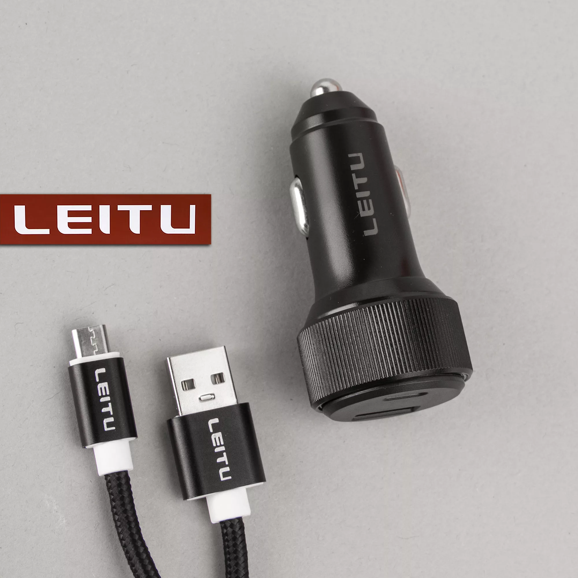 شارژر فندکی لیتو مدل LC-C18 48W به همراه کابل تبدیل MICRO USB