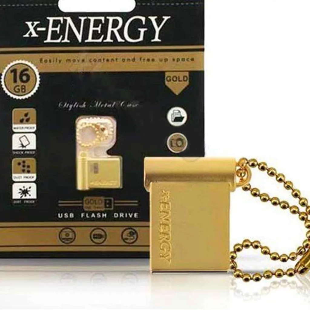 فلش مموری ایکس-انرژی مدل USB2.0 Gold ظرفیت 16 گیگابایت