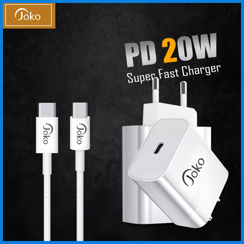 شارژر دیواری 20 وات جوکو مدل JK78-PX12 به همراه کابل تبدیل usb-C
