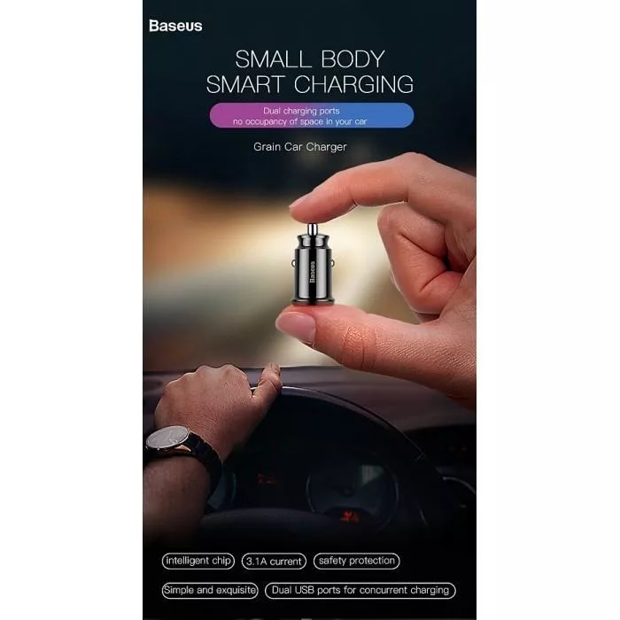 شارژر فندکی باسئوس  مدل Grain-ML01