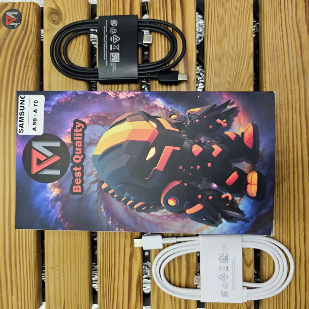 شارژر دیواری 25 وات ام پی مدل A50/A70 به همراه کابل USB-C