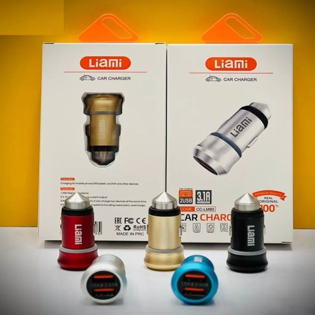 شارژر فندکی 15وات لیامی مدل LM-80