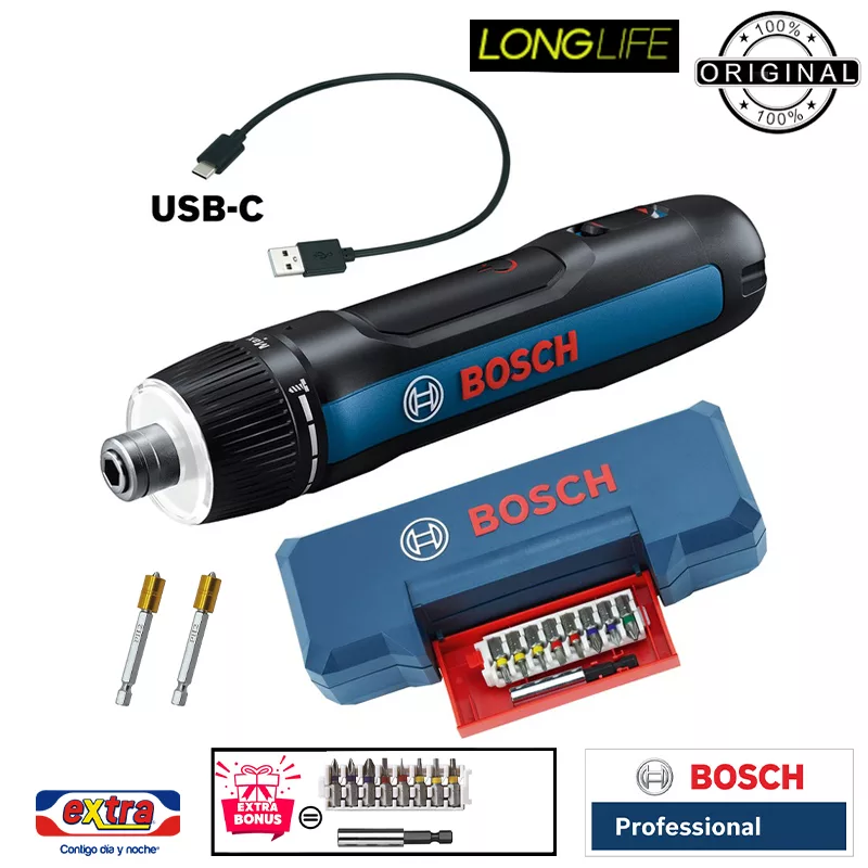 پیچ گوشتی شارژی 3.6 ولت مستقیم بوش مدل فوق هوشمند GO 3.6 New Extra