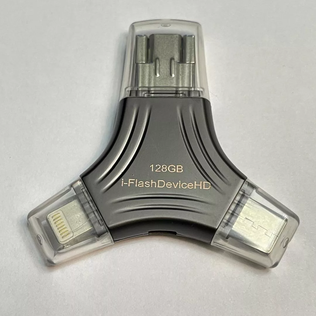 فلش مموری I-FLASH USB 3.0iC مدل OTG 4-1 ظرفیت 128 گیگابایت