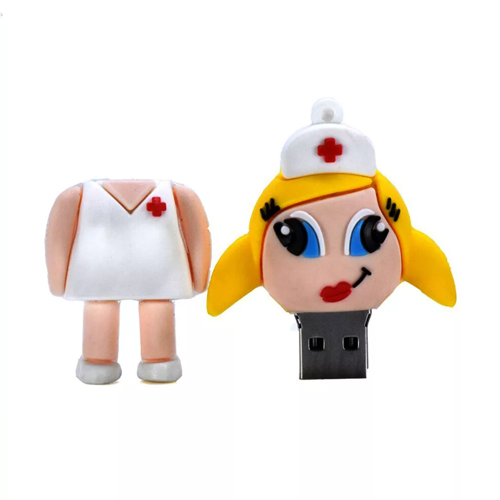 فلش مموری طرح دختر پرستار مدل UL-Nurse ظرفیت 128 گیگابایت