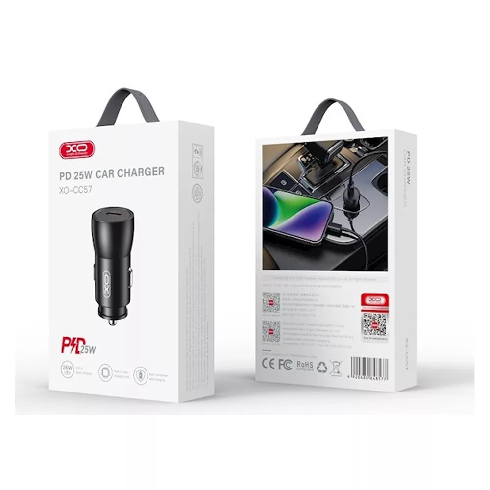 شارژر فندکی 25 وات ایکس او مدل cc57