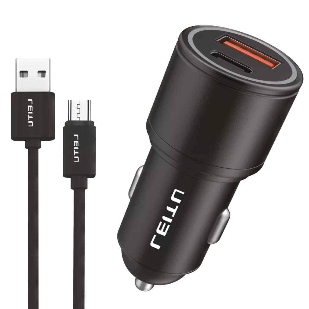 شارژر فندکی لیتو مدل LC – C9 به همراه کابل تبدیل MICROUSB