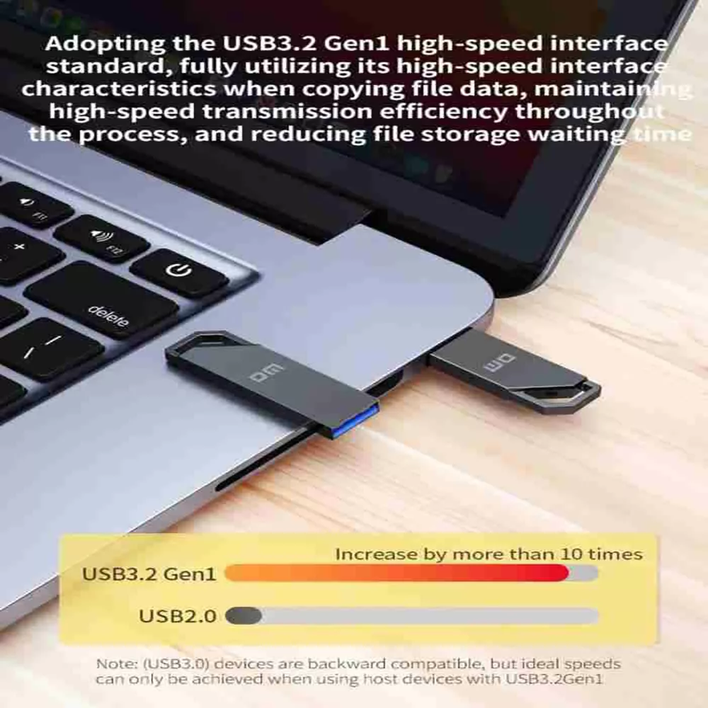 فلش مموری دی ام مدل  DM PD235 USB3.2  ظرفیت 128 گیگابایت