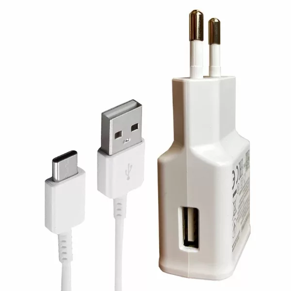 شارژر دیواری 15 وات توربو مدل Galaxy A51 به همراه کابل تبدیل USB-c