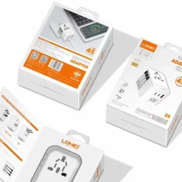 شارژر دیواری 45 وات الدینیو مدل Z8