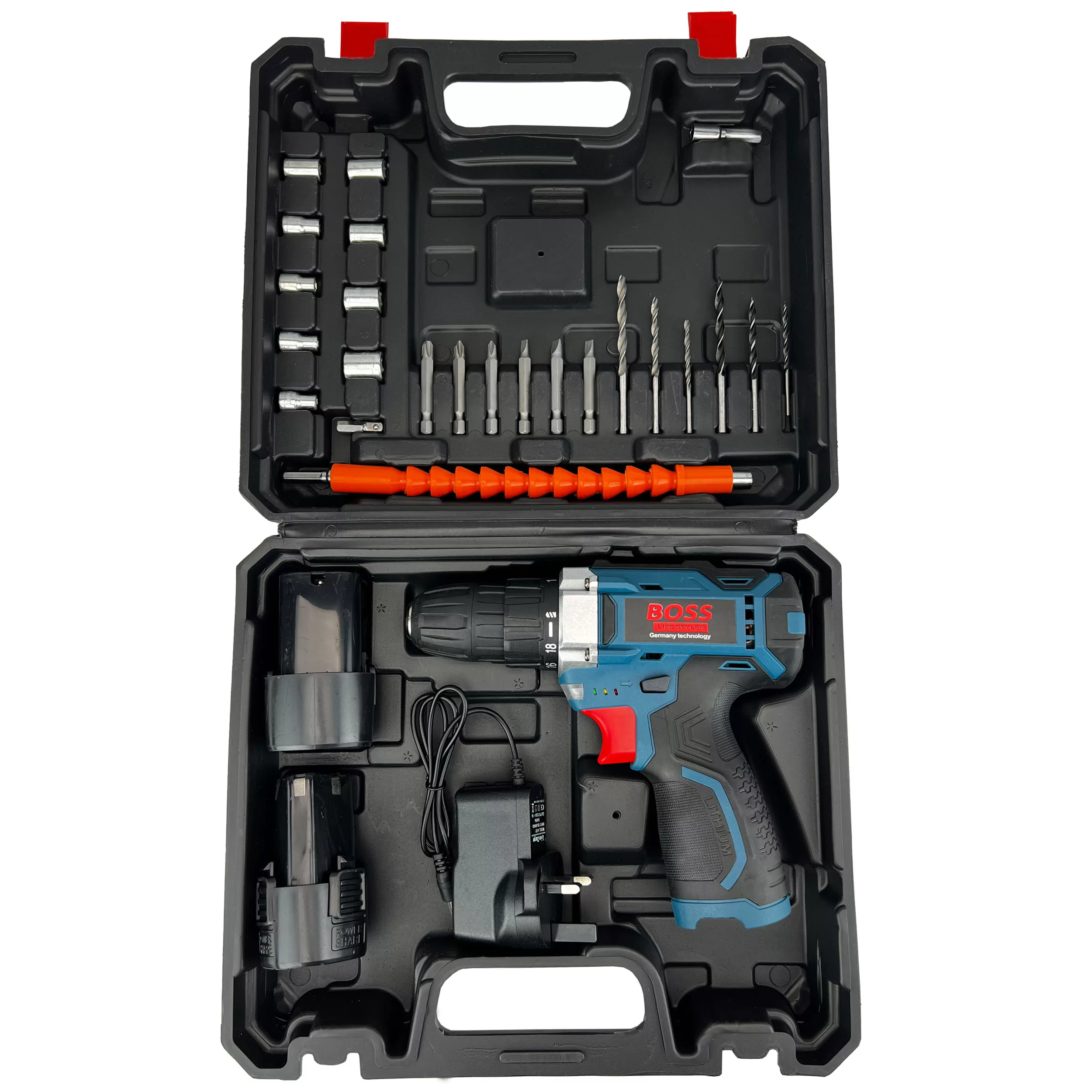 پیچ گوشتی شارژی باس مدل 1801VF مجموعه 30 عددی