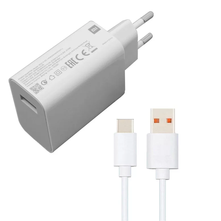 شارژر دیواری شیائومی مدل MDY-11EZ 33W به همراه کابل تبدیل USB-C