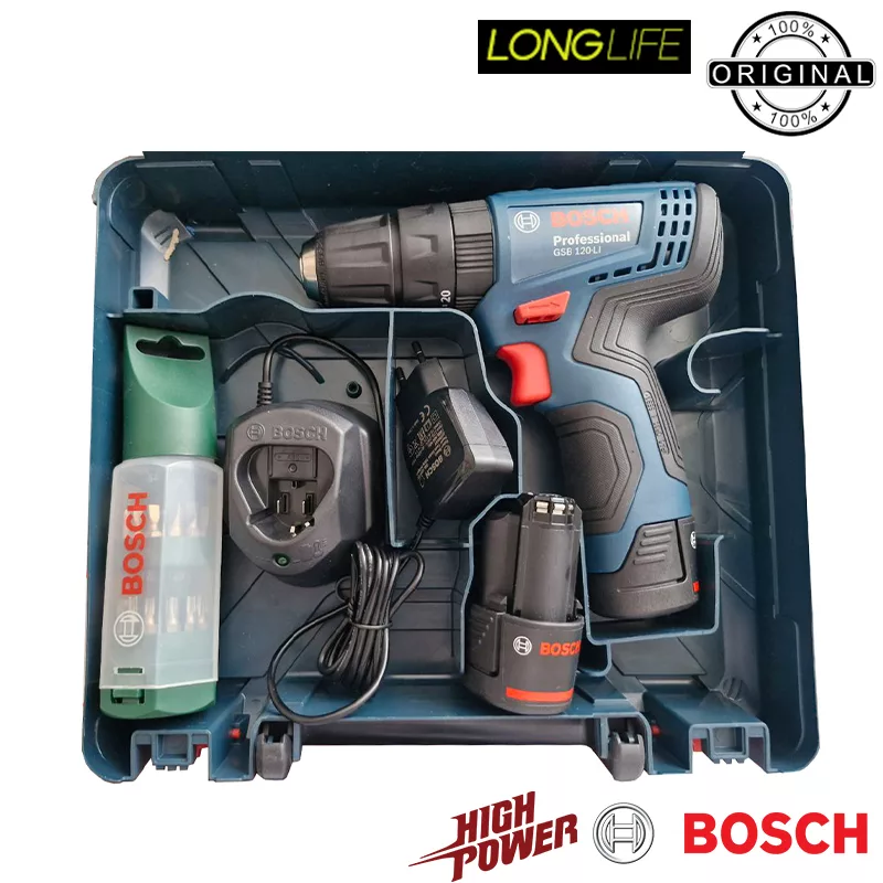 پیچ گوشتی چکشی شارژی بوش مدل GSB 120 LI Extra