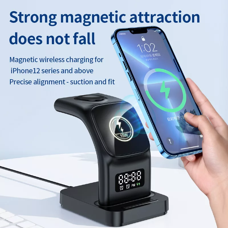 شارژر بی سیم و هولدر رومیزی چندکاره هوتو مدل hy05