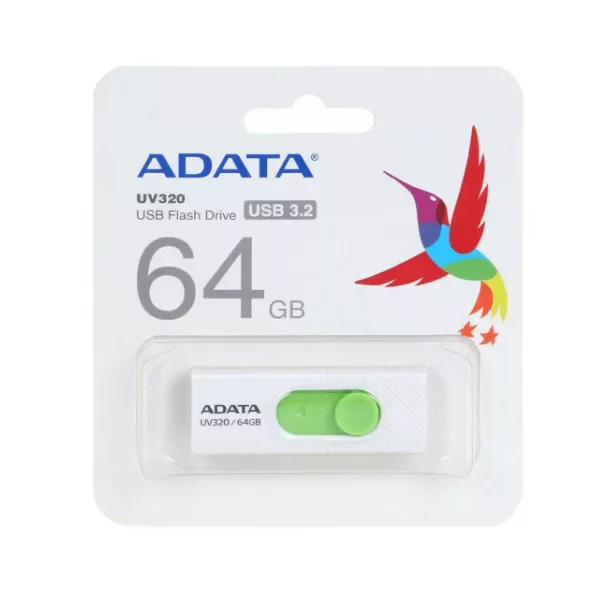 فلش مموری USB 3.2 ای دیتا مدل UV320 ظرفیت 64 گیگابایت