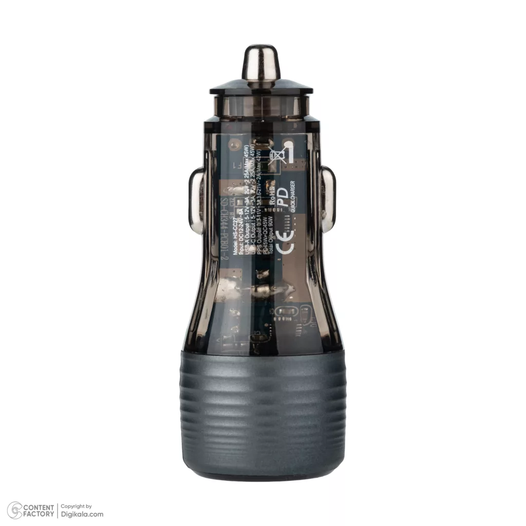 شارژر فندکی 90 وات دو پورت هایکواستار مدل HS-CC27