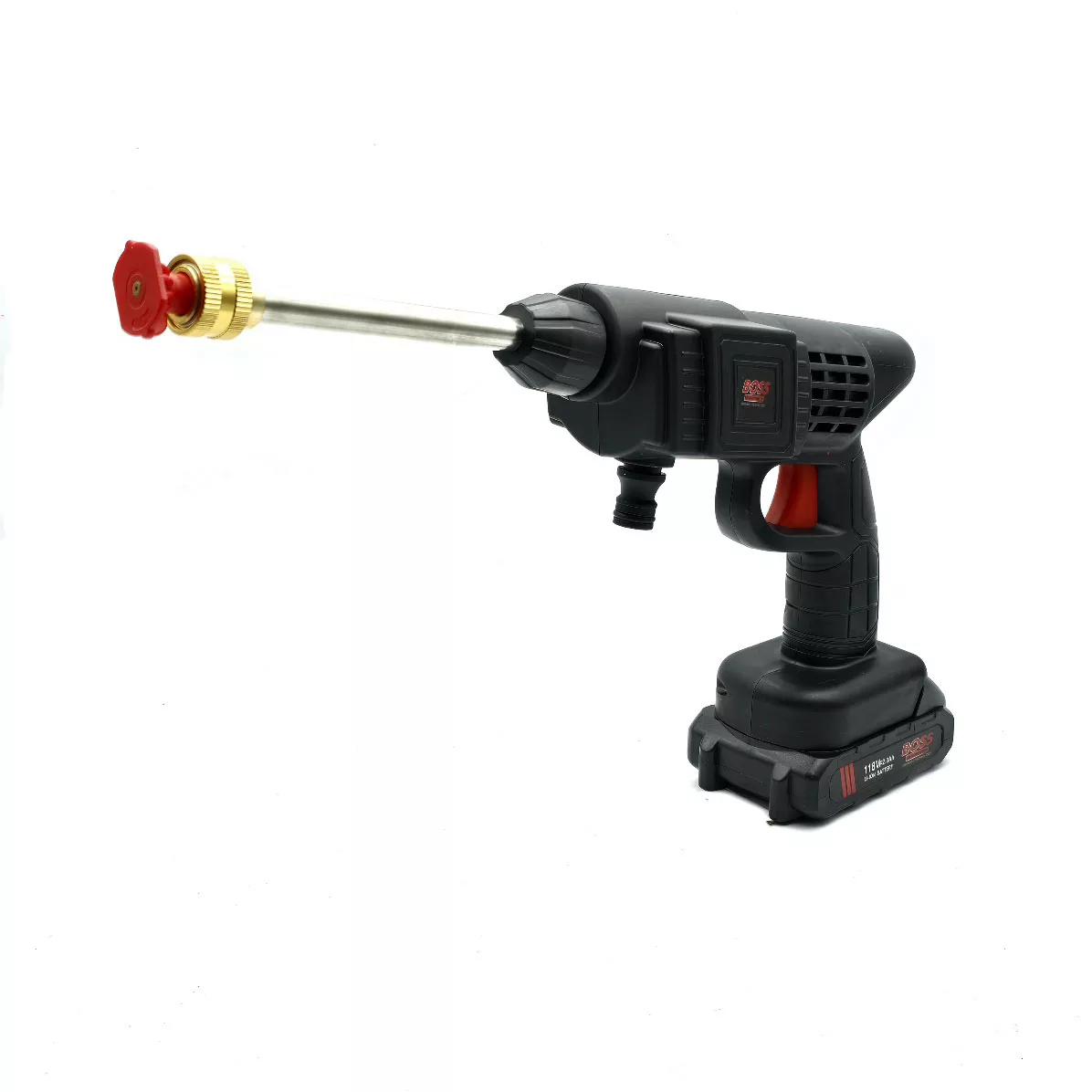 کارواش و سمپاش شارژی 6.5 بار 118 وات باس مدل BS2204 مجموعه 10 عددی