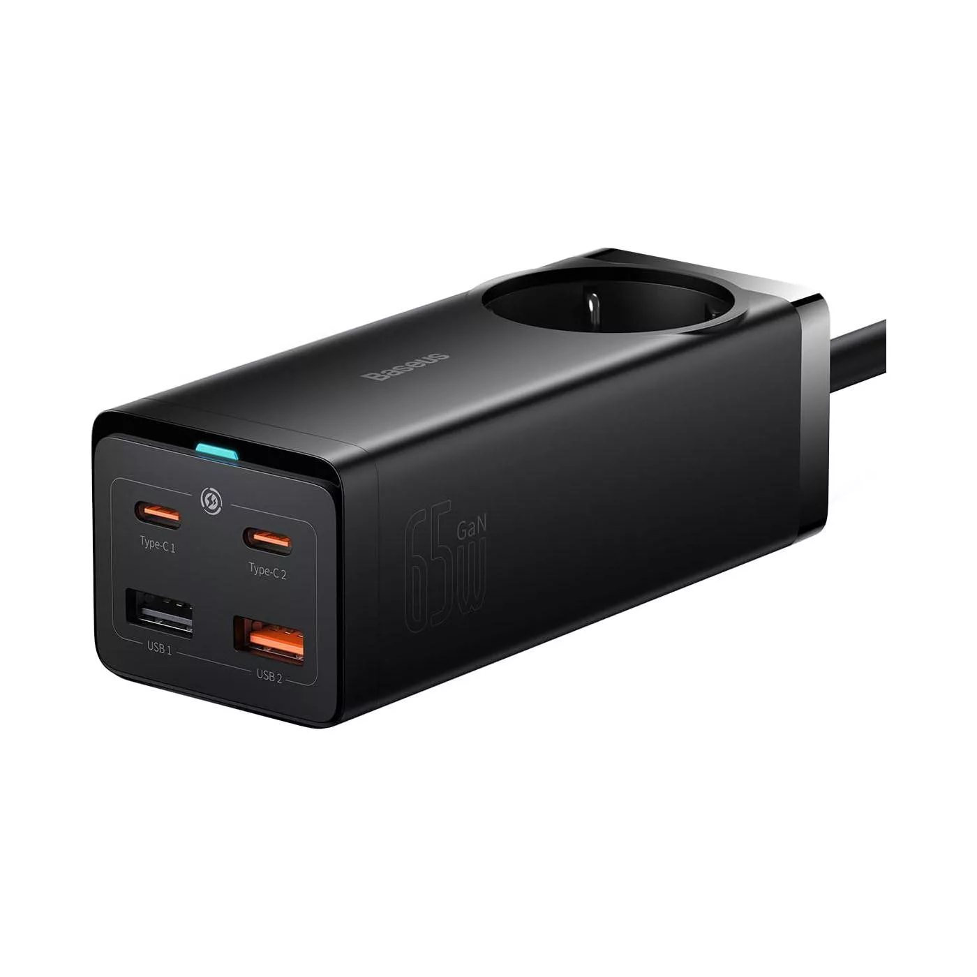 شارژر رومیزی 65 وات بیسوس مدل Power Combo Digital Powerstrip