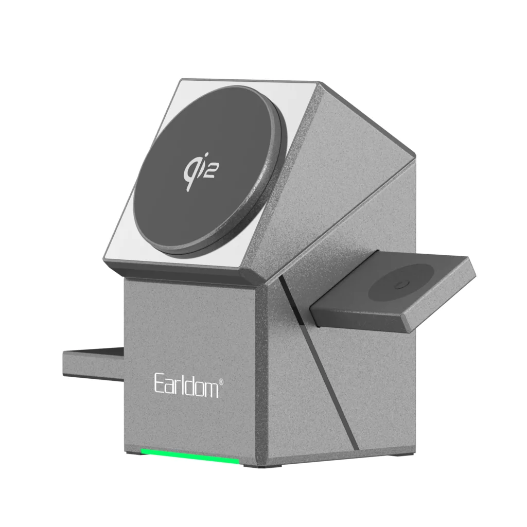 شارژر بی سیم 15 وات ارلدام مدل MAX 3IN1 Magnetic